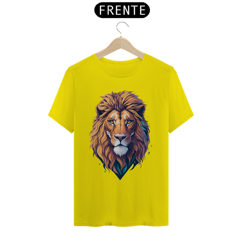 Camiseta Masculina T-Shirt Quality - Leão Desenho