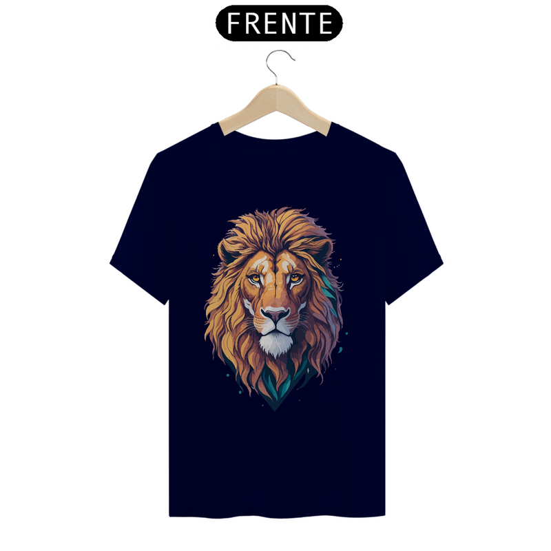 Camiseta Masculina T-Shirt Quality - Leão Desenho