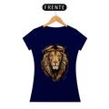 Camiseta Feminina Baby Long Quality - Leão Desenho