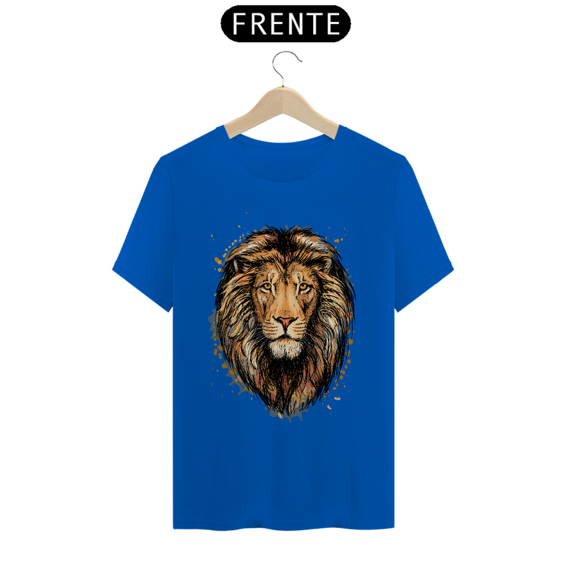 Camiseta Masculina T-Shirt Quality - Leão Marron