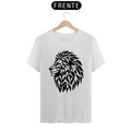 Camiseta Masculina T-Shirt Quality - Leão geométrico