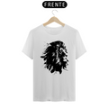 Camiseta Masculina T-Shirt Quality Branco - Leão Preto
