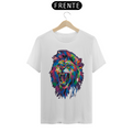 Camiseta Masculina T-Shirt Quality - Leão colorido