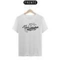 Camiseta Masculina T-Shirt Quality Branca - A Fé Move Montanhas