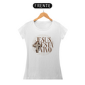 Camiseta Feminina Baby Long Branca - Jesus Está Vivo