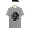 Camiseta Masculina T-Shirt Quality - Leão geométrico