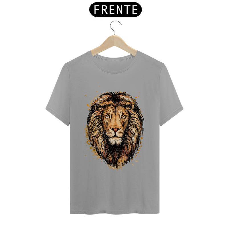 Camiseta Masculina T-Shirt Quality - Leão Marron