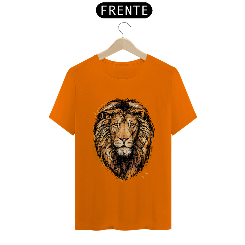 Camiseta Masculina T-Shirt Quality - Leão Marron