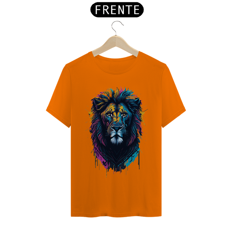 Camiseta Masculina T-Shirt Quality - Leão Pintadado