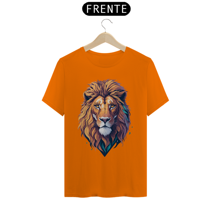 Camiseta Masculina T-Shirt Quality - Leão Desenho
