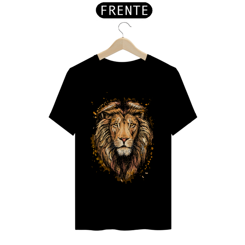 Camiseta Masculina T-Shirt Quality - Leão Marron