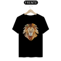 Camiseta Masculina T-Shirt Quality - Leão Geométrica