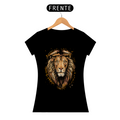 Camiseta Feminina Baby Long Quality - Leão Desenho