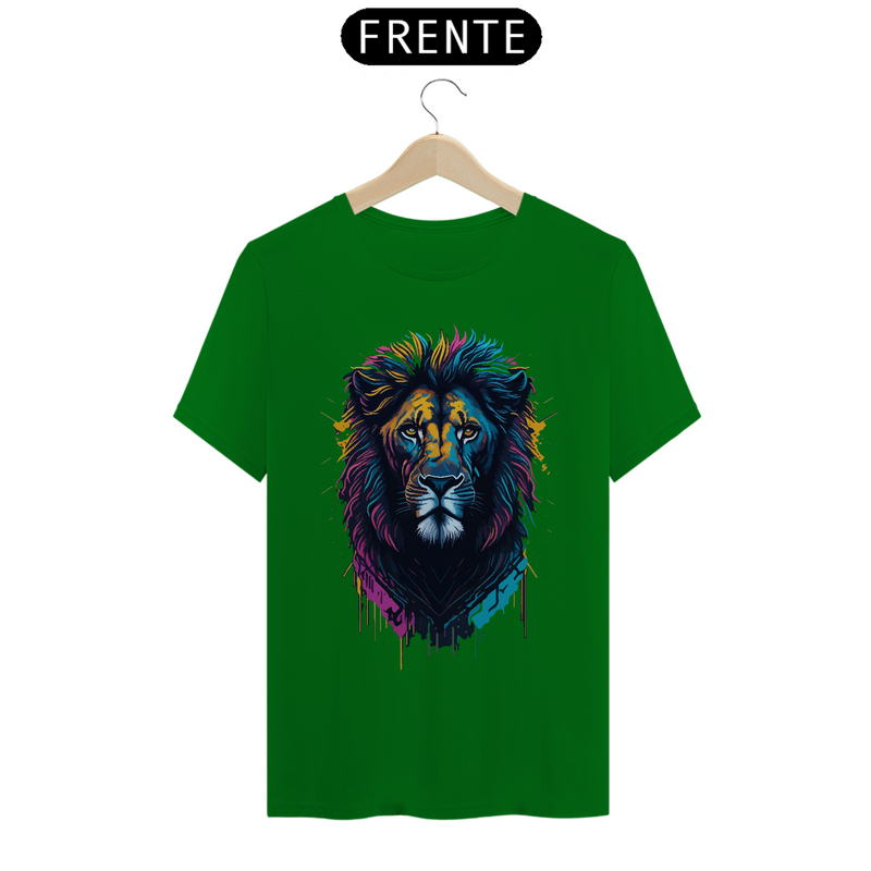 Camiseta Masculina T-Shirt Quality - Leão Pintadado