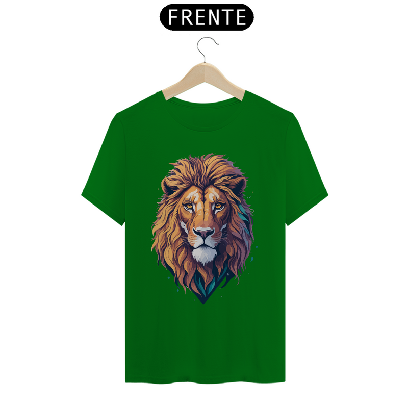 Camiseta Masculina T-Shirt Quality - Leão Desenho