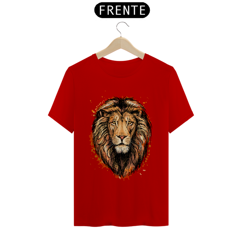 Camiseta Masculina T-Shirt Quality - Leão Marron