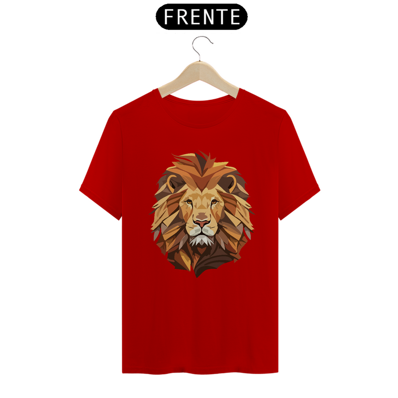 Camiseta Masculina T-Shirt Quality - Leão Desenho