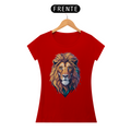 Camiseta Feminina Baby Long Quality - Leão Desenho