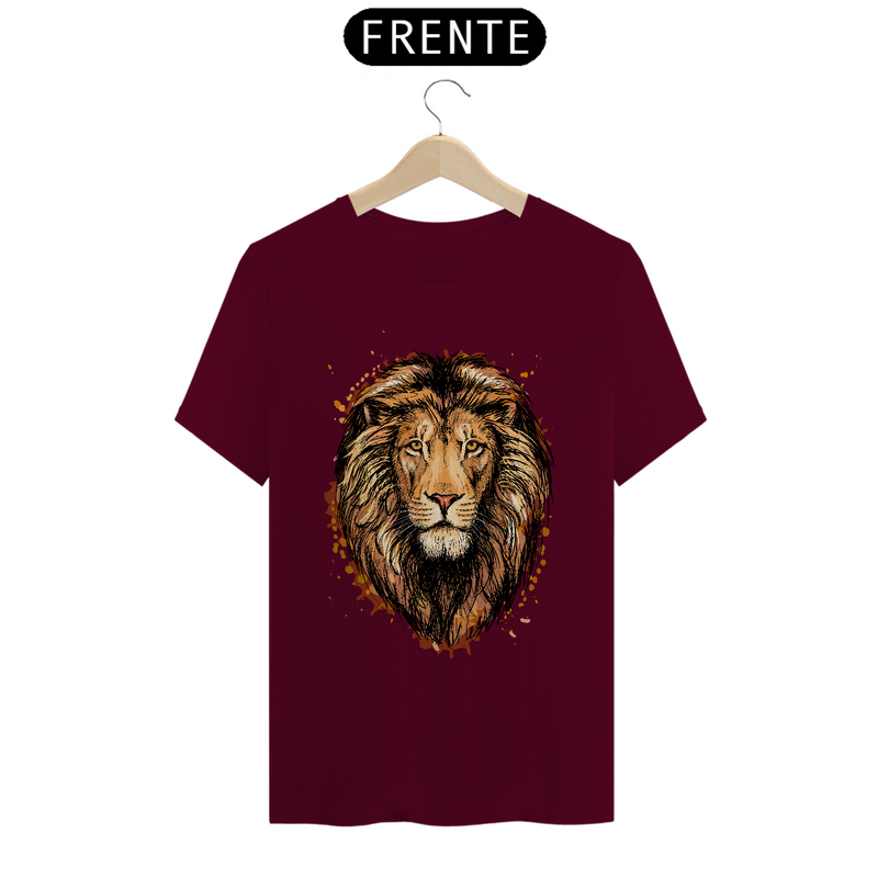 Camiseta Masculina T-Shirt Quality - Leão Marron
