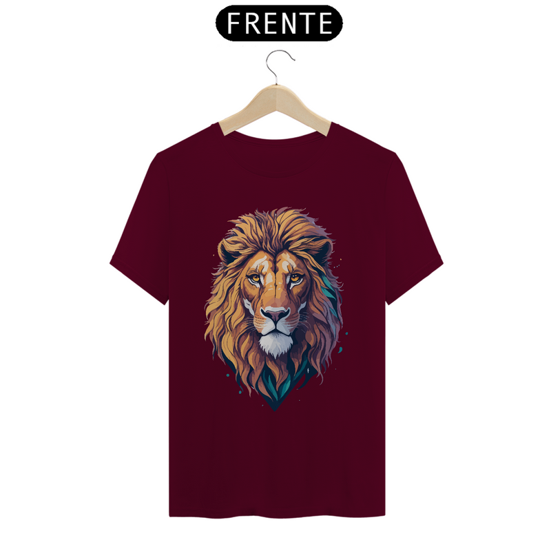 Camiseta Masculina T-Shirt Quality - Leão Desenho