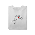 Camiseta Masculina T-Shirt Quality - Pai E Filho Formando Coração